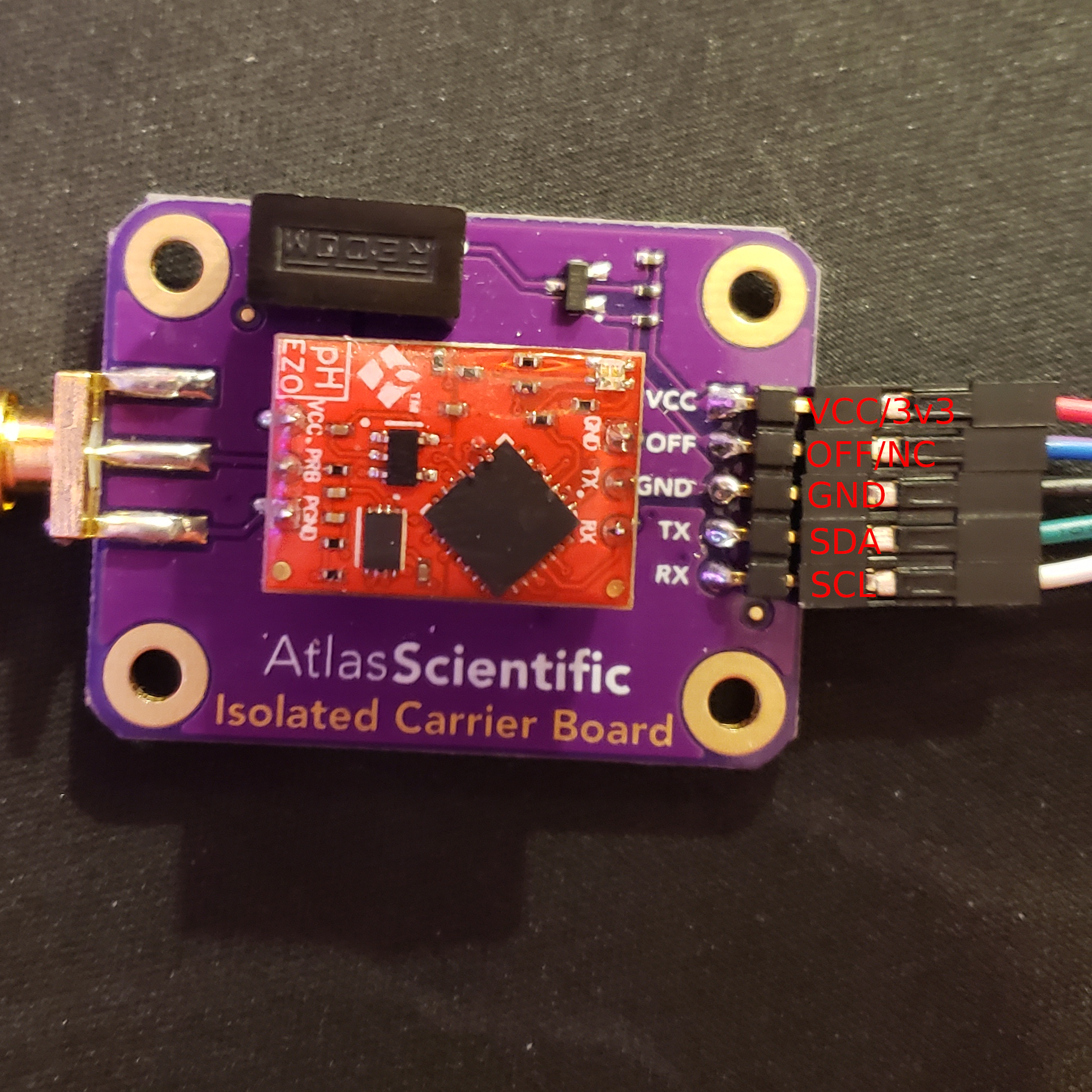 ezo pH carrier to connector